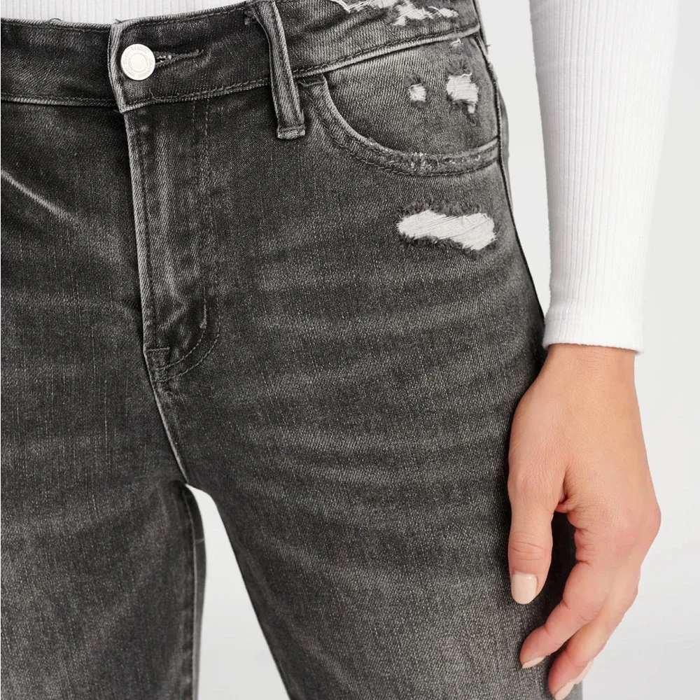 High Rise Cuffed Skinny Jeans in Grey - NWT - Picture 3 of 6